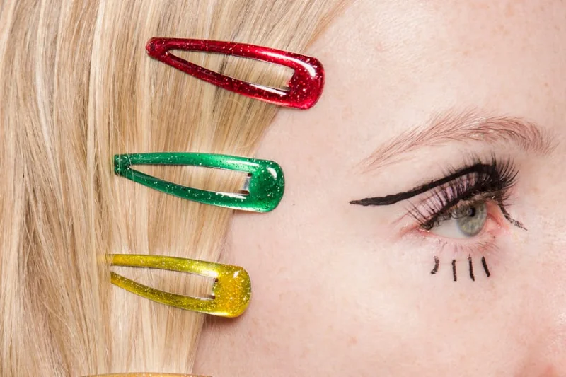 barrettes sur cheveux fins