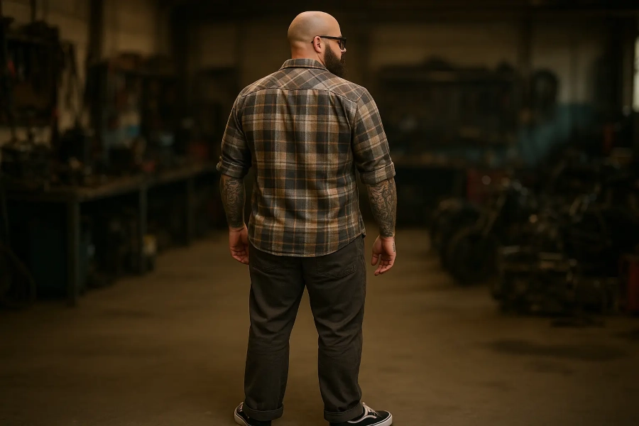 Gerry dans un garage