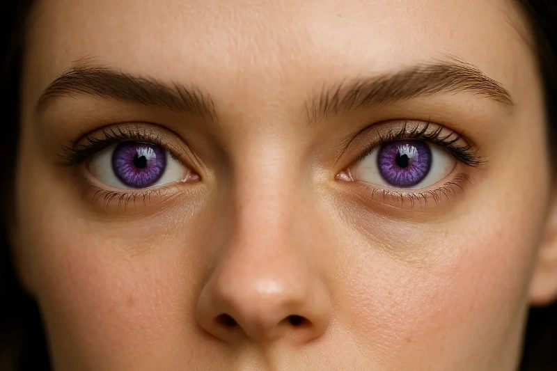 yeux violets